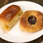 savory stuffed turkey and cheese kolache & a sweet open face cranberry kolache one easy dough with thanksgiving leftovers