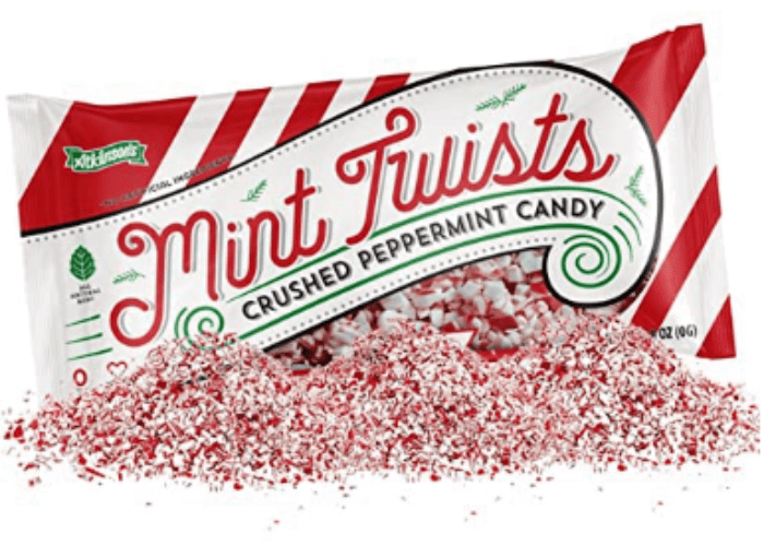 bag of mint twists peppermint candy cane pieces