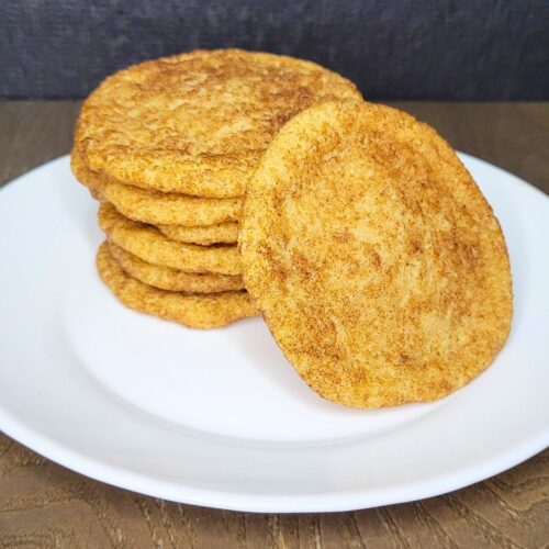 a stack of Snickerdoodles made with fresh milled flour the best chewy cookie!
