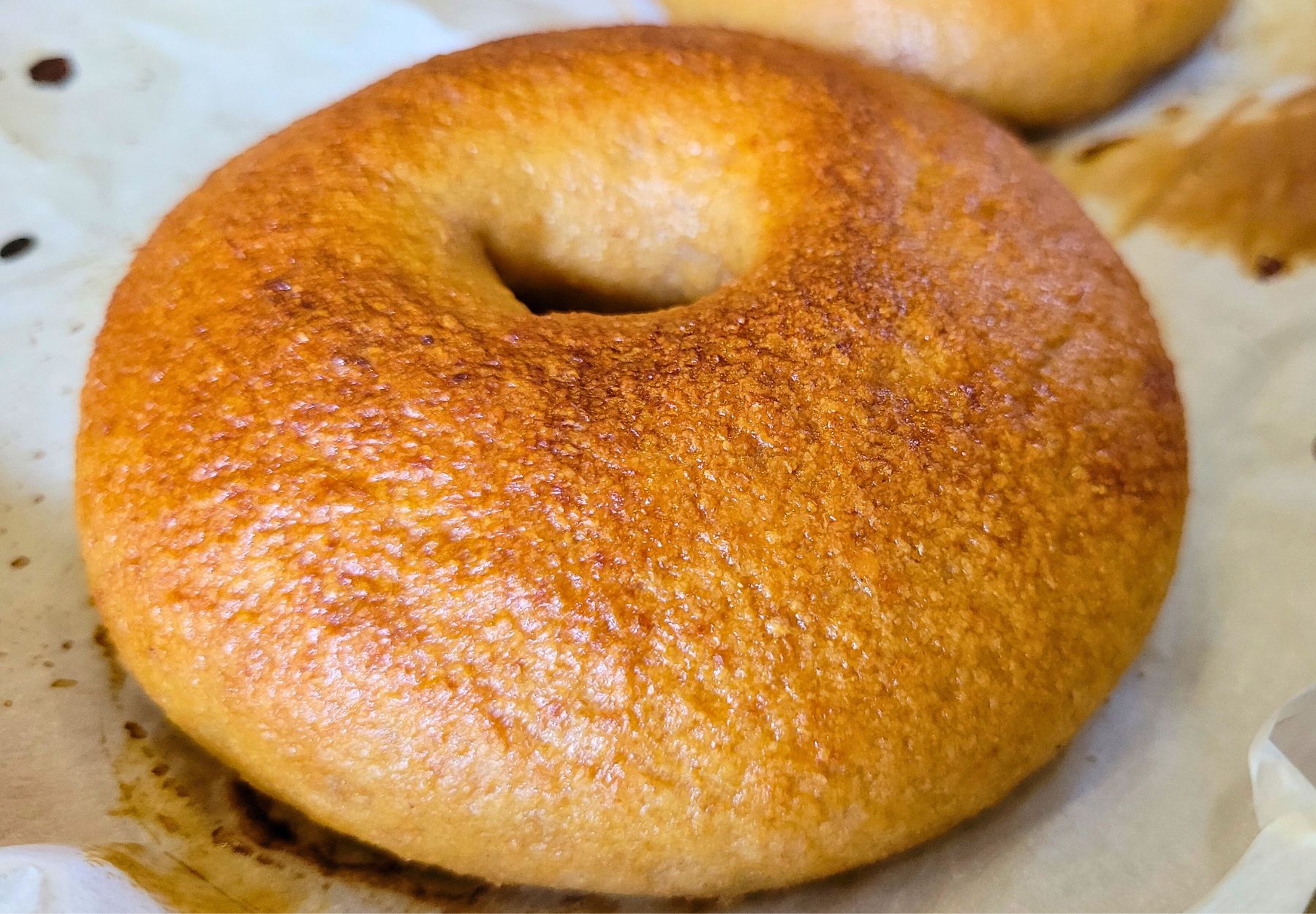 fresh milled flour bagels