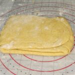 fresh milled flour ruff puff pastry dough letter folded