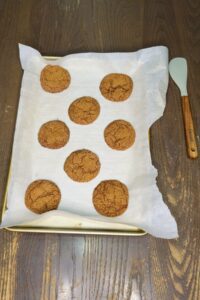fresh milled flour gingersnap cookies