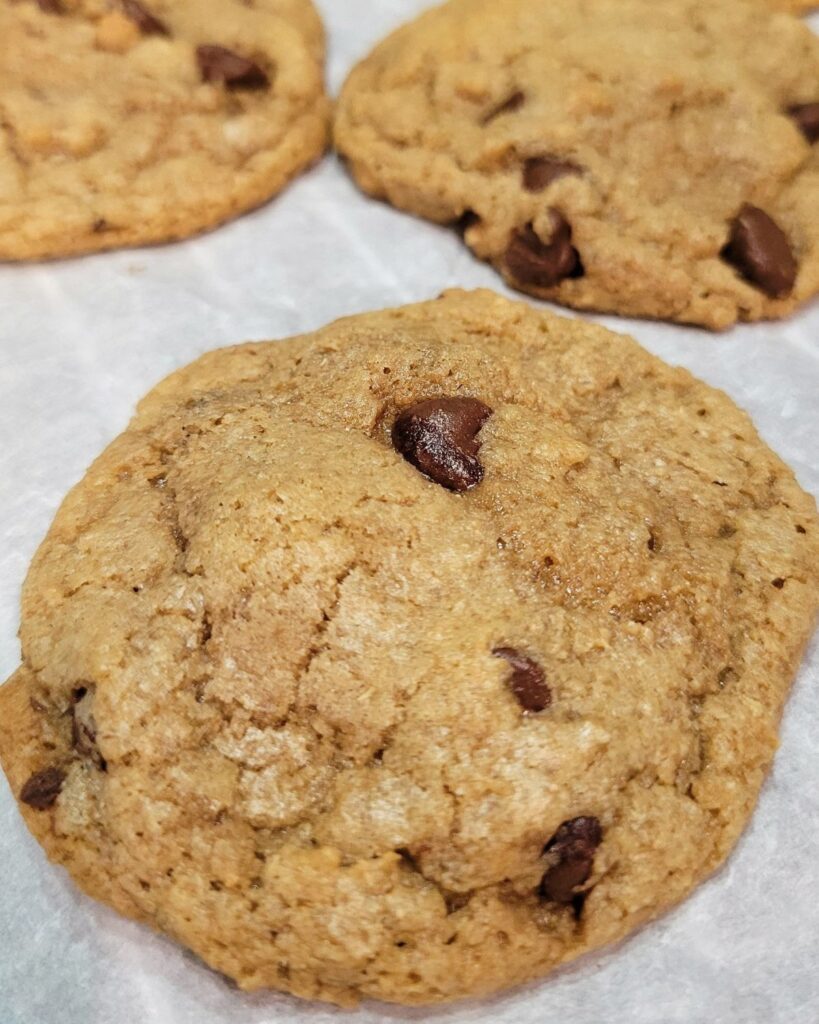 sourdough brown butter chocolate chip cookie