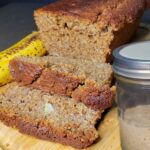 sourdough banana bread made with fresh milled flour