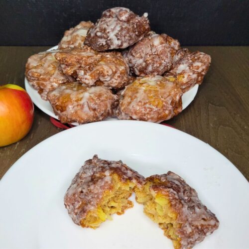Apple Fritters made with fresh milled flour