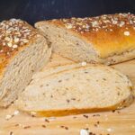 seeded honey wheat bread made with fresh milled flour