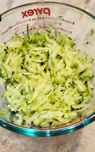 shredded zucchini