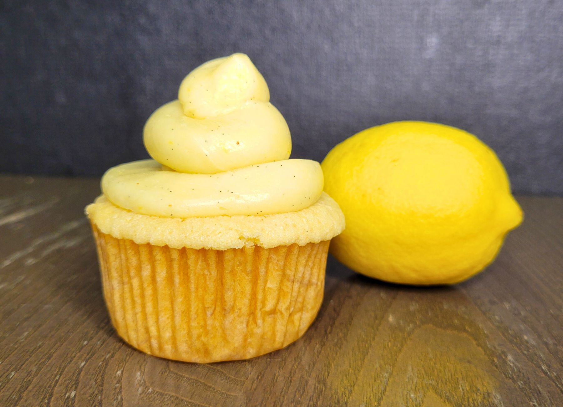 fresh milled flour lemon cupcake