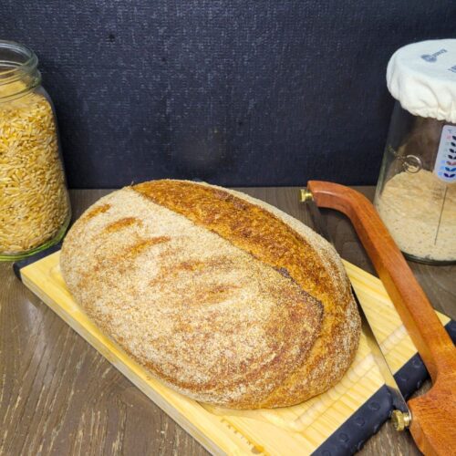 100% fresh milled flour sourdough bread made easy