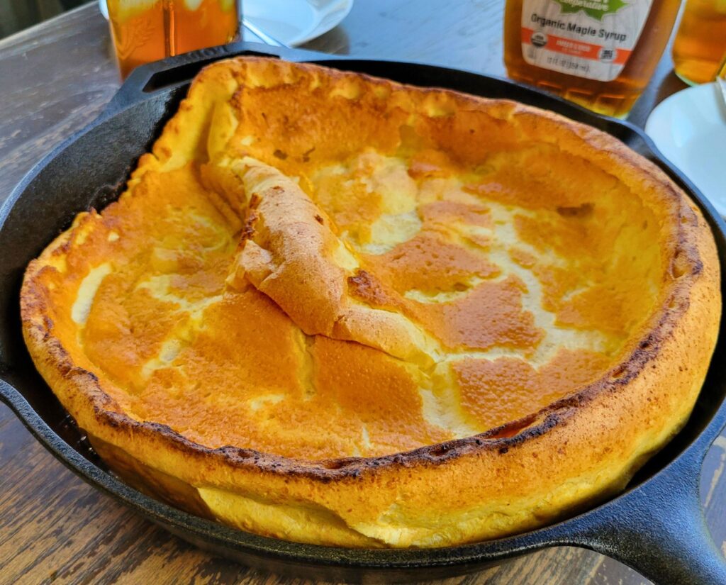 FMF Dutch Baby made with fresh milled flour puff pancake