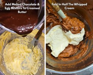 Finish the silky chocolate filling layer