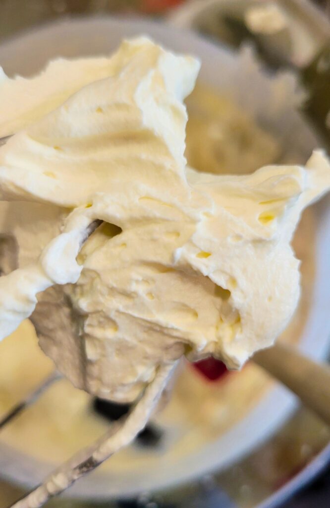 Making the whipped cream