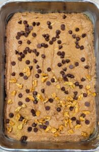 fresh milled flour chocolate zucchini cake batter