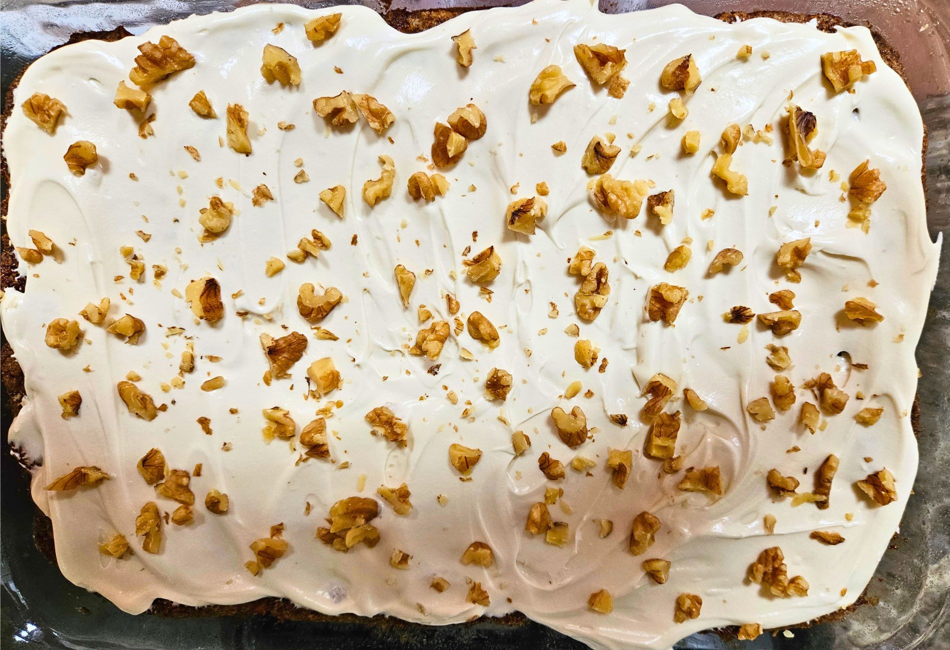apple walnut cake made with fresh milled flour
