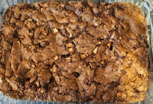 fmf apple walnut cake after baking