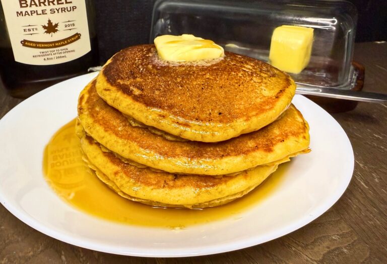 Fresh Milled Flour Pumpkin Pancakes