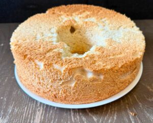 angel food cake made with fresh milled flour-2