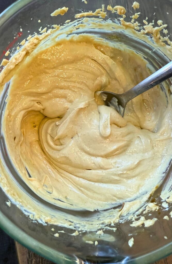 mixing up the ingredients