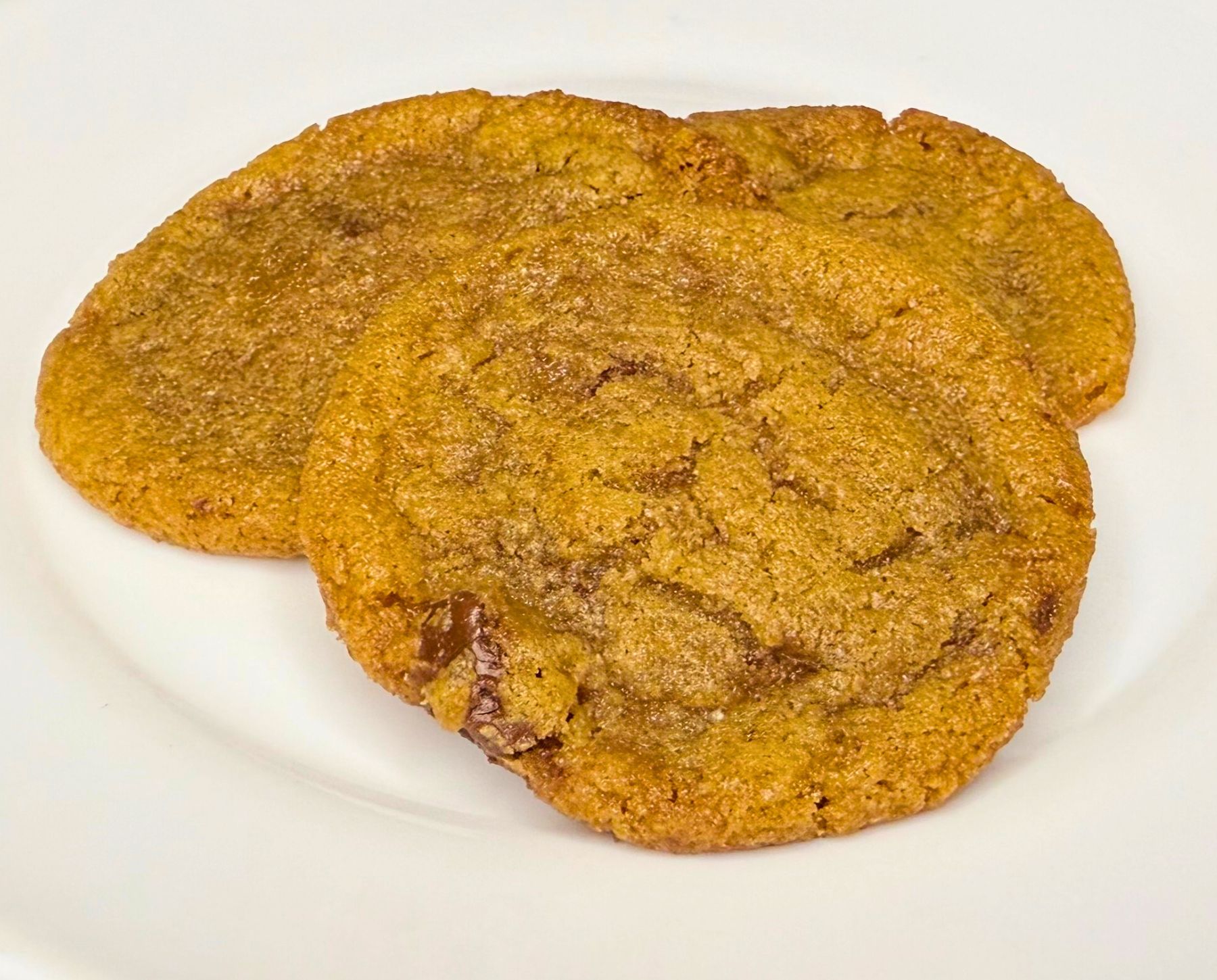 toffee cookies made with fresh milled flour