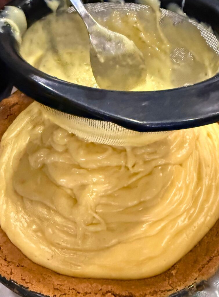 strain the filling