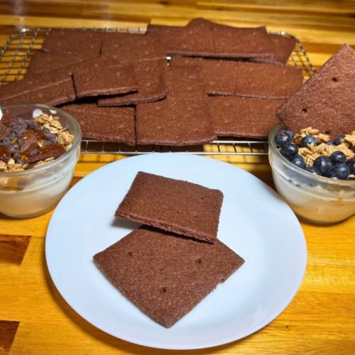 Chocolate Graham Crackers Made With Fresh Milled Flour