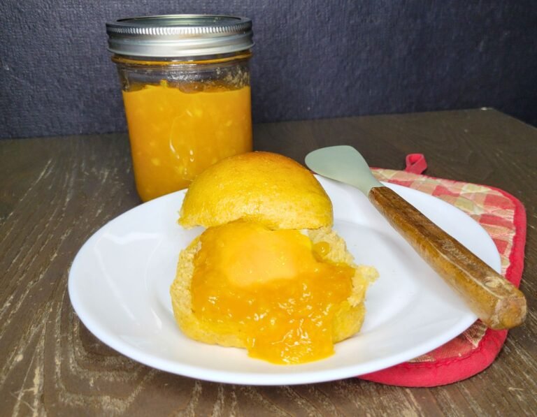 small batch quick peach jam no pectin needed