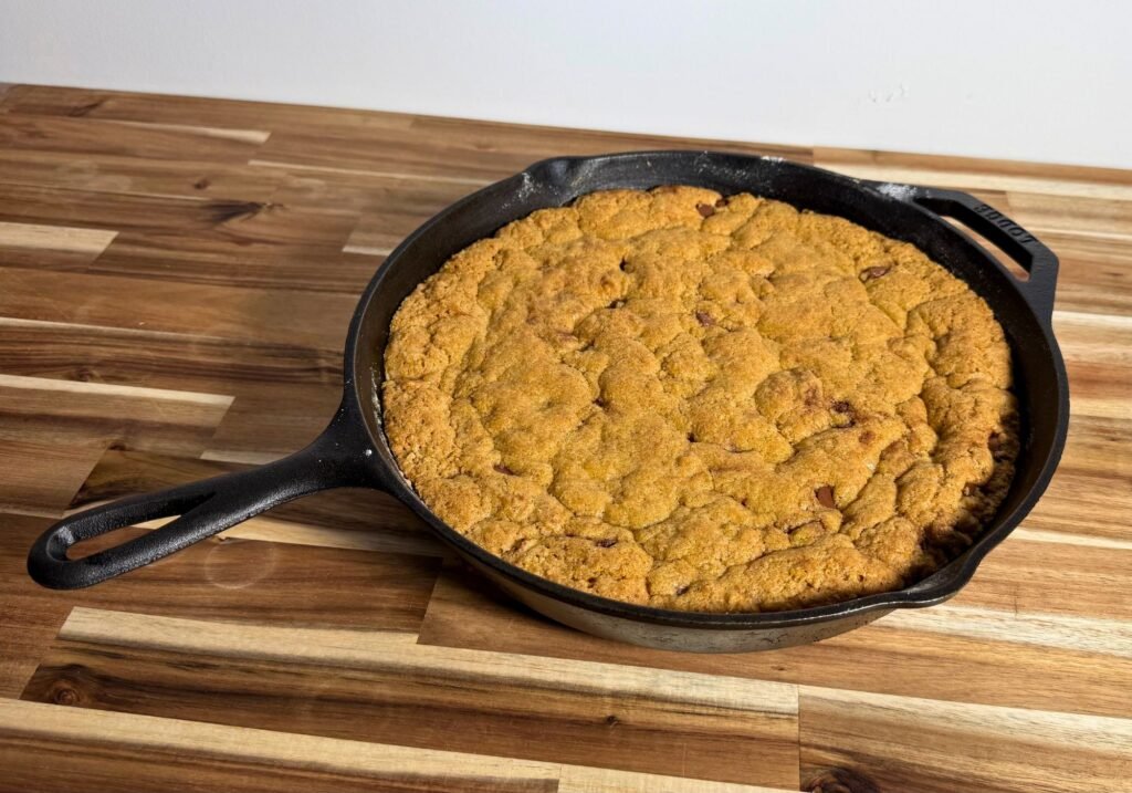 Fresh Milled Flour Cookie Bars In A Skillet