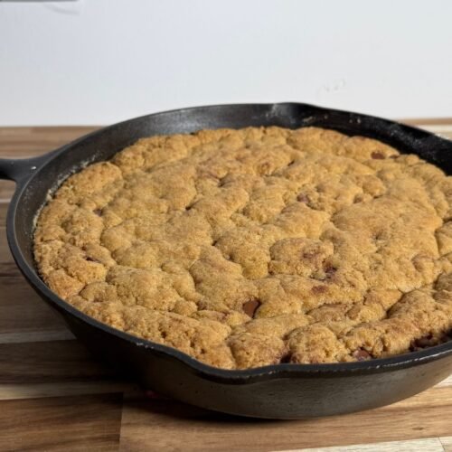 Fresh Milled Flour Cookie Bars made In A Skillet