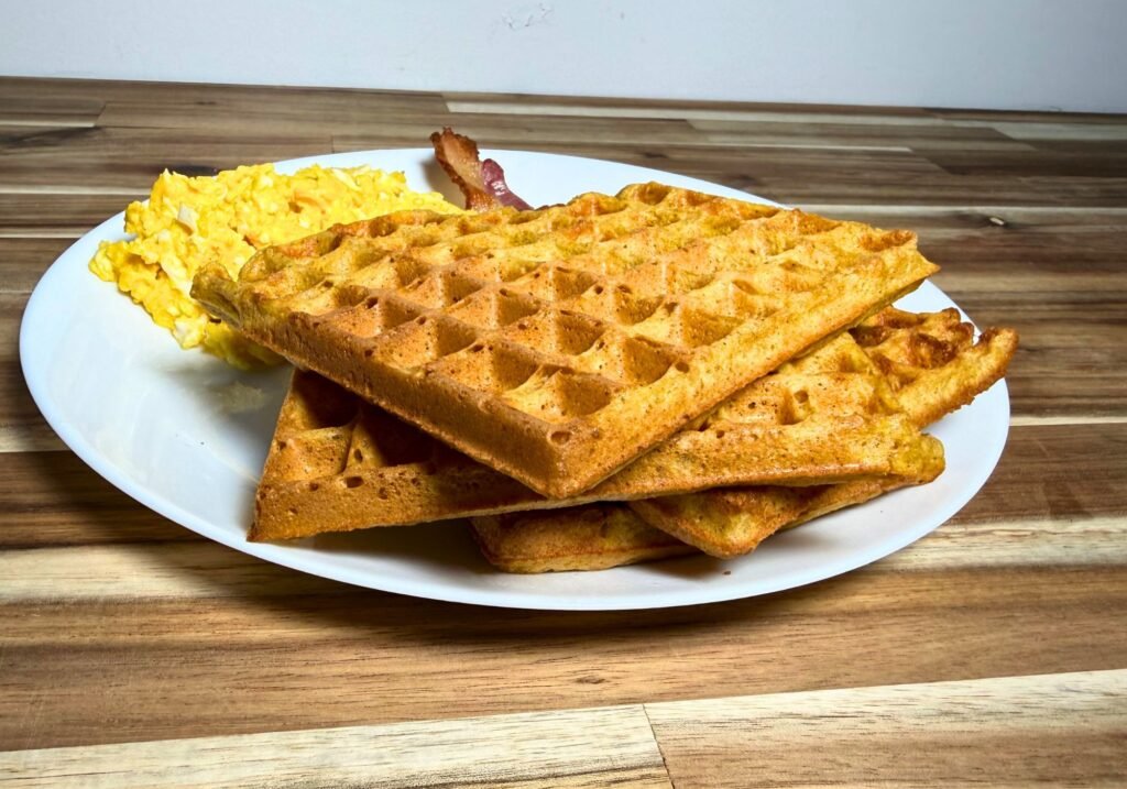 fresh milled flour pumpkin waffles