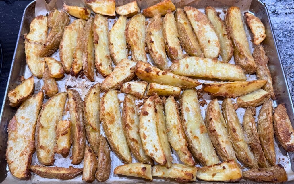 amish secret baked crispy potato wedges